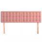 Preview: Kopfteile 2 Stk. Rosa 72x5x78/88 cm Samt