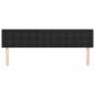 Preview: Kopfteile 2 Stk. Schwarz 80x5x78/88 cm Kunstleder