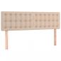 Preview: Kopfteile 2 Stk. Cappuccino-Braun 72x5x78/88 cm Kunstleder