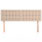 Preview: Kopfteile 2 Stk. Cappuccino-Braun 72x5x78/88 cm Kunstleder