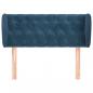 Preview: Kopfteil mit Ohren Dunkelblau 93x23x78/88 cm Samt