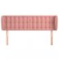 Preview: Kopfteil mit Ohren Rosa 147x23x78/88 cm Samt