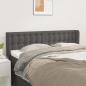 Preview: ARDEBO.de - Kopfteil mit Ohren Grau 147x16x78/88 cm Kunstleder