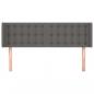 Preview: Kopfteil mit Ohren Grau 147x16x78/88 cm Kunstleder