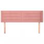 Preview: Kopfteil mit Ohren Rosa 147x16x78/88 cm Samt