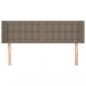 Preview: Kopfteil mit Ohren Taupe 147x16x78/88 cm Stoff