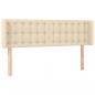 Preview: Kopfteil mit Ohren Creme 147x16x78/88 cm Stoff