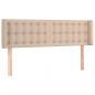 Preview: Kopfteil mit Ohren Cappuccino-Braun 147x16x78/88 cm Kunstleder