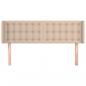 Preview: Kopfteil mit Ohren Cappuccino-Braun 147x16x78/88 cm Kunstleder