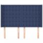 Preview: Kopfteil mit Ohren Blau 147x16x118/128 cm Stoff
