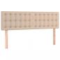 Preview: LED Kopfteil Cappuccino-Braun 144x5x78/88 cm Kunstleder