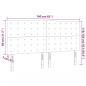 Preview: LED Kopfteil Cappuccino-Braun 160x5x118/128cm Kunstleder