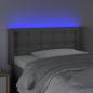 Preview: LED Kopfteil Grau 93x16x78/88 cm Kunstleder