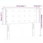 Preview: LED Kopfteil Grau 93x16x78/88 cm Kunstleder