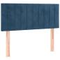 Preview: Boxspringbett mit Matratze Dunkelblau 100x200 cm Samt