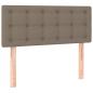 Preview: Boxspringbett mit Matratze & LED Taupe 90x200 cm Stoff