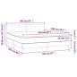 Preview: Boxspringbett mit Matratze & LED Cappuccino-Braun 160x200cm