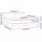 Preview: Boxspringbett mit Matratze & LED Schwarz 160x200 cm Samt