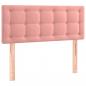 Preview: Boxspringbett mit Matratze Rosa 90x190 cm Samt