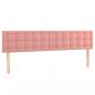 Preview: Boxspringbett mit Matratze Rosa 180x200 cm Samt