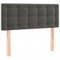 Preview: Boxspringbett mit Matratze & LED Dunkelgrau 90x190 cm Samt