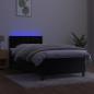 Preview: Boxspringbett mit Matratze & LED Schwarz 80x200 cm Samt