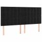 Preview: Boxspringbett mit Matratze Schwarz 180x200 cm Samt