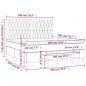 Preview: Boxspringbett mit Matratze Dunkelblau 180x200 cm Samt