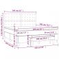 Preview: Boxspringbett mit Matratze Dunkelblau 160x200 cm Samt
