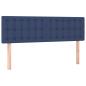 Preview: Boxspringbett mit Matratze Blau 140x190 cm Stoff