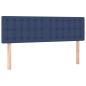 Preview: Boxspringbett mit Matratze Blau 140x200 cm Stoff