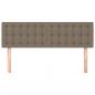 Preview: Kopfteile 2 Stk. Taupe 72x5x78/88 cm Stoff