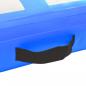 Preview: Aufblasbare Gymnastikmatte mit Pumpe 200x200x10 cm PVC Blau