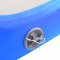 Preview: Aufblasbare Gymnastikmatte mit Pumpe 200x200x10 cm PVC Blau