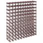 Preview: Weinregal für 120 Flaschen Braun Massivholz Kiefer
