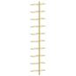 Preview: Wand-Weinregale für 10 Flaschen 2 Stk. Golden Metall