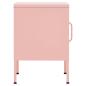 Preview: Nachttische 2 Stk. Rosa 35x35x51 cm Stahl
