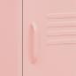 Preview: Nachttische 2 Stk. Rosa 35x35x51 cm Stahl