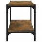 Preview: TV-Schrank Räuchereiche 80x33x41 cm Holzwerkstoff und Stahl