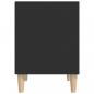 Preview: Nachttisch Schwarz 40x35x50 cm Holzwerkstoff