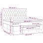 Preview: Boxspringbett mit Matratze Rosa 160x200 cm Samt