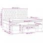 Preview: Boxspringbett mit Matratze Dunkelblau 200x200 cm Samt