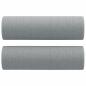 Preview: 2-Sitzer-Sofa mit Zierkissen Hellgrau 140 cm Stoff