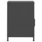 Preview: Nachttische 2 Stk. Anthrazit 35x35x51 cm Stahl
