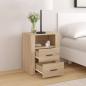 Preview: Nachttisch Sonoma-Eiche 50x36x60 cm Holzwerkstoff