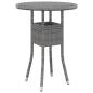Preview: 3-tlg. Garten-Bistro-Set Poly Rattan Grau