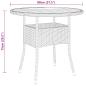 Preview: 5-tlg. Garten-Bistro-Set Poly Rattan Grau
