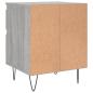 Preview: Nachttisch Grau Sonoma 40x35x50 cm Holzwerkstoff