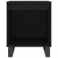 Preview: Nachttische 2 Stk. Schwarz 40x35x50 cm Holzwerkstoff