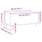 Preview: Couchtisch Sonoma-Eiche 90x44,5x45 cm Holzwerkstoff
